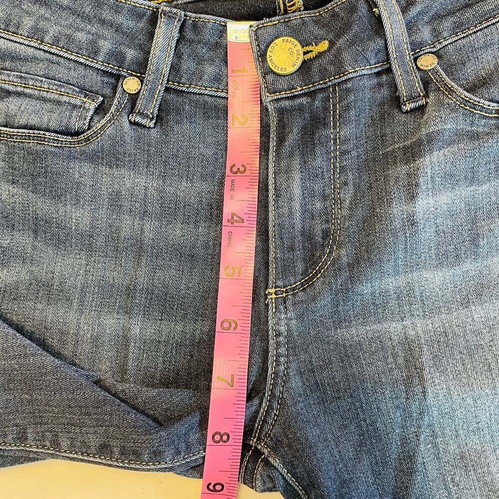 Paige Verdugo Ankle Stretch Medium Wash Blue Denim Skinny Jeans 27 - Picture 13 of 14